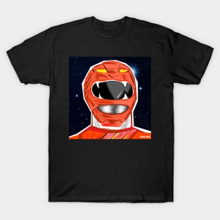 the red power ranger in space T-Shirt